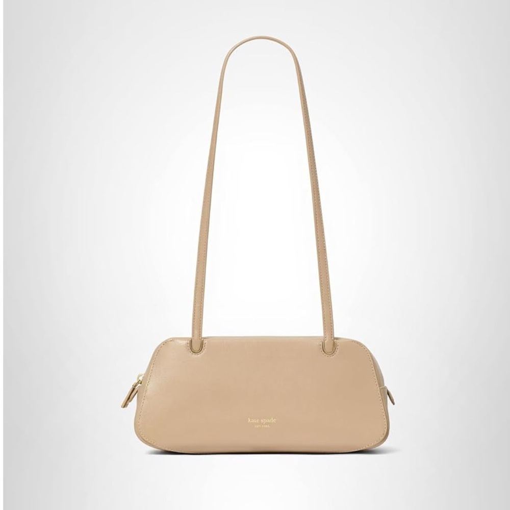 Kate Spade Grace Beige Leather Shoulder Bag - New